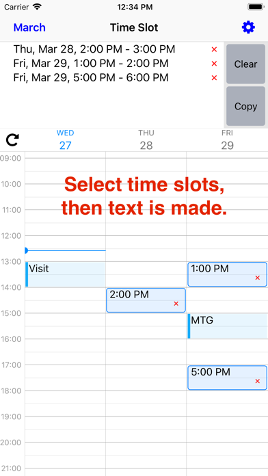 Time Slot - Calendar Keyboard screenshot 3