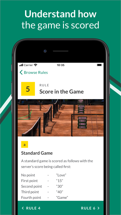 Rules of Tennis screenshot 2