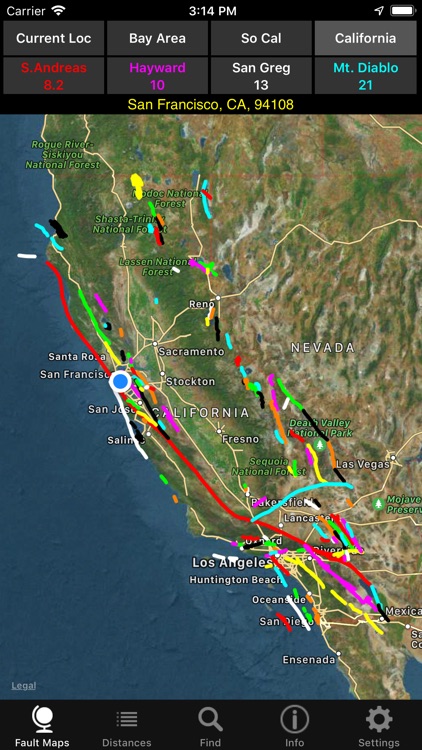 California Earthquake Faults screenshot-3