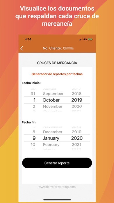 Fierro Forwarding Web Reports screenshot 3