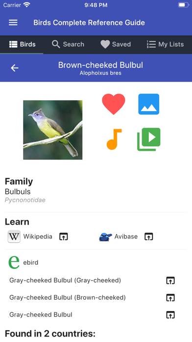 Birds Complete Reference Guide screenshot 3