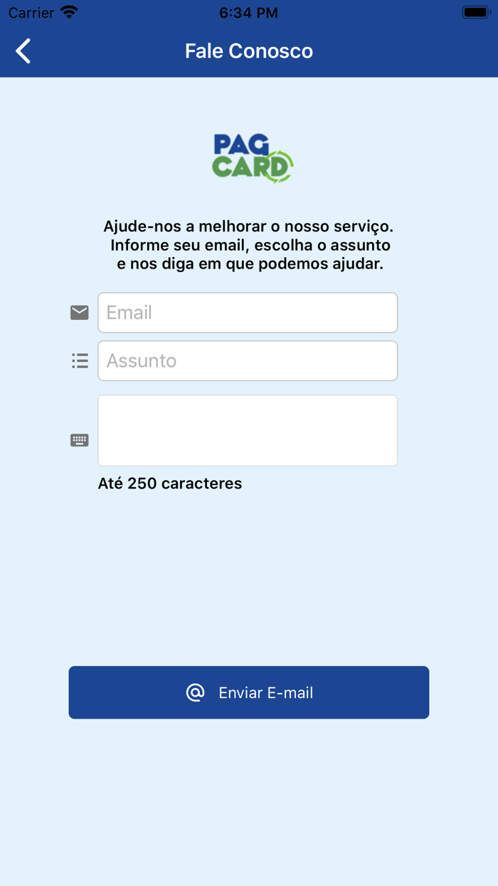 Cartão Pagcard