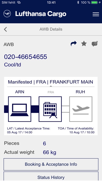 Lufthansa Cargo eServices screenshot-3