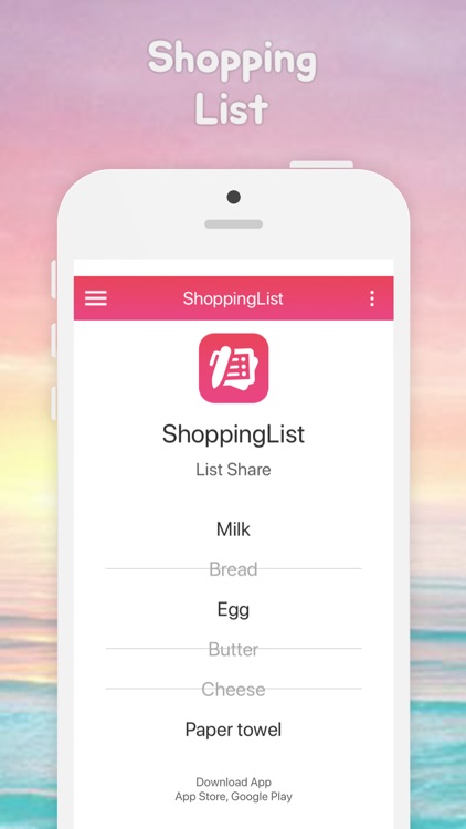 Shopping List - App