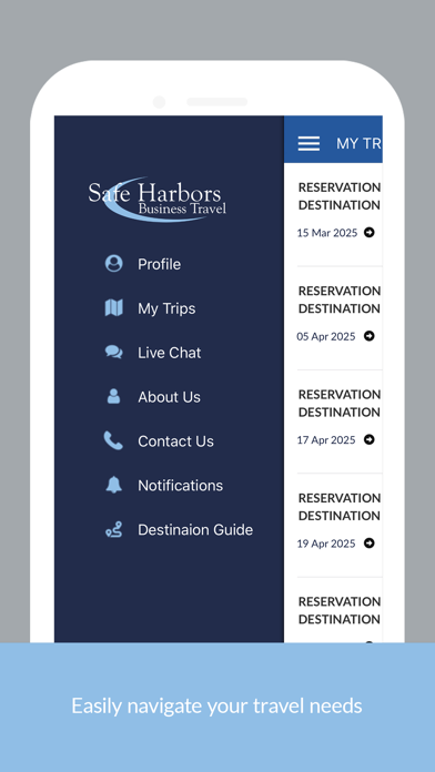 Safe Harbors Business Travel screenshot 2