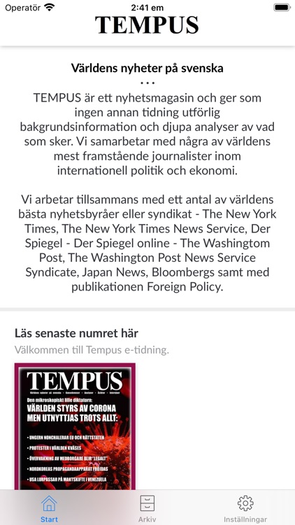 Tempus e-tidning