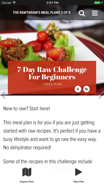 Rawtarian's Raw Meal Plans