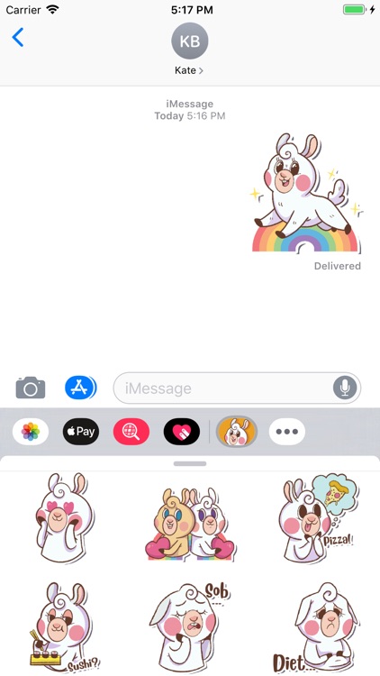 Alpaca Stickers - Emoji Llama