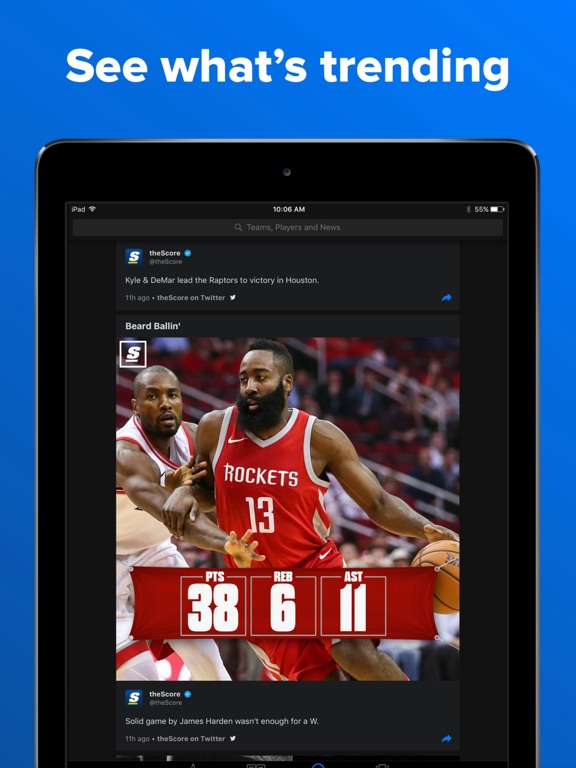 theScore – Sports Scores & News screenshot