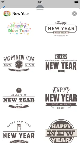 Game screenshot Happy New Year: Stickers hack