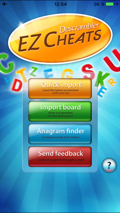 EZ Descrambler Cheats for Scrabble® and Words with Friends screenshot