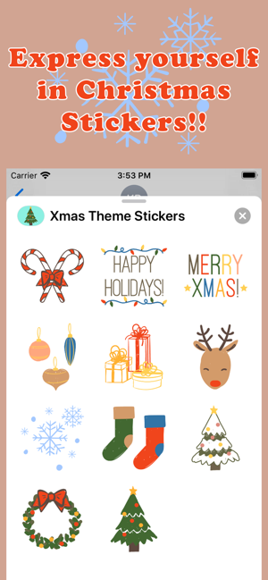 Xmas Theme Stickers(圖3)-速報App