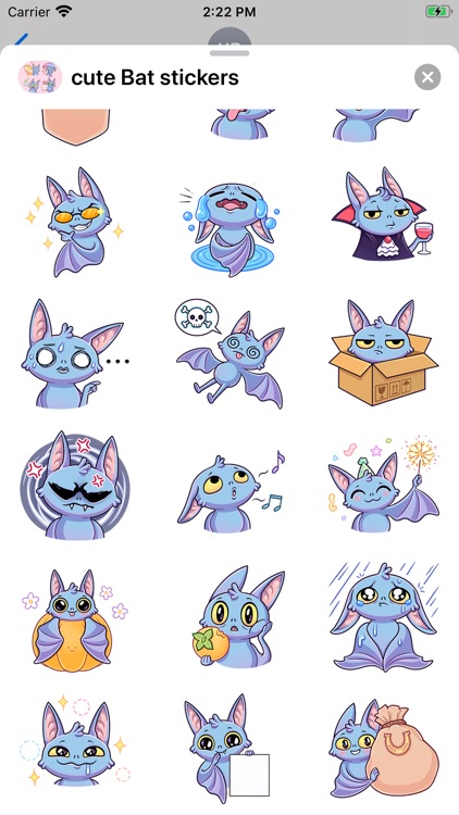 Cute Bat stickers screenshot-3