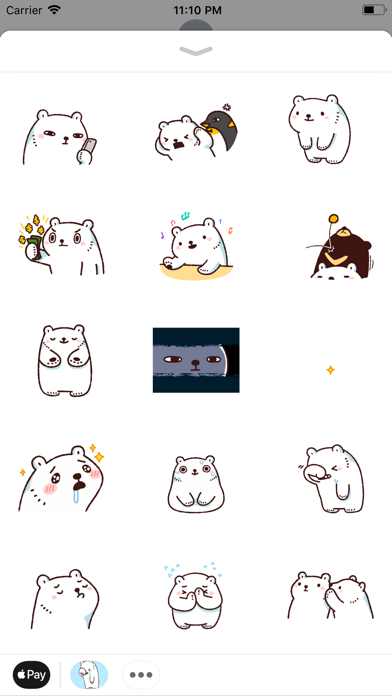 Fatty Polar Bear Animated Emoj screenshot 2