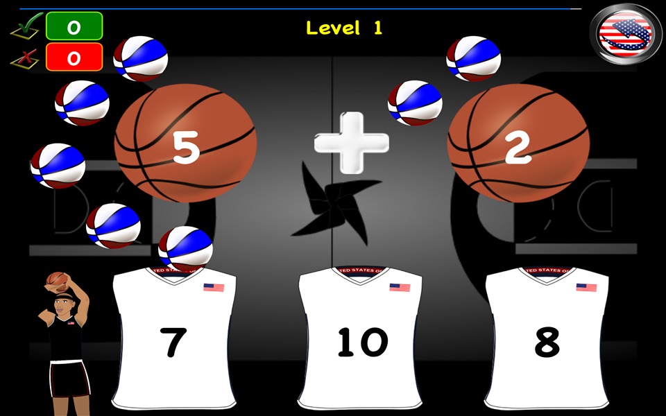 Games Math Basket Learn Lite screenshot 2