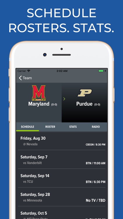 Maryland Football Schedules screenshot-9