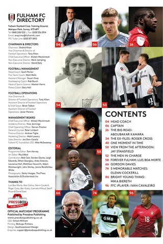 Fulham FC Programme screenshot 2