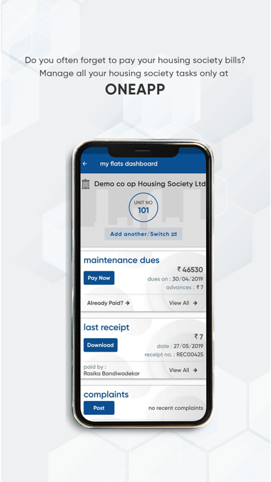 oneapp- Society App & Shopping screenshot 2