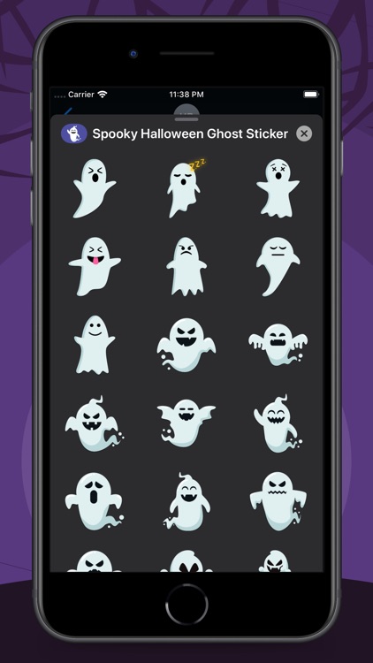 Spooky Halloween Ghost Sticker screenshot-3