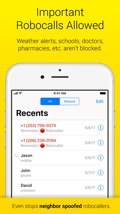 Nomorobo Robocall Blocking