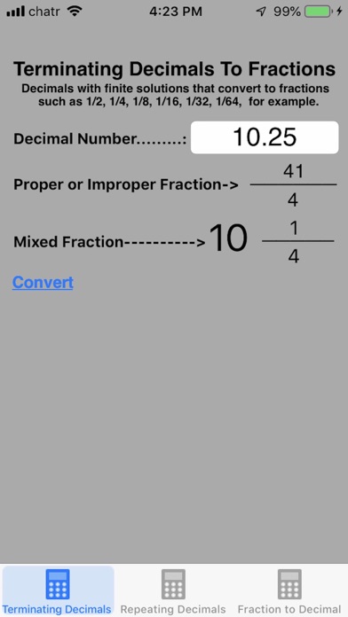 How to cancel & delete Decimal To Fraction Plus from iphone & ipad 1