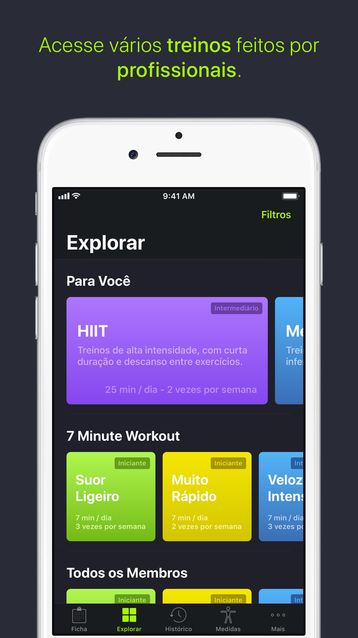 Screenshot do app SmartGym: Gerencie Seu Treino