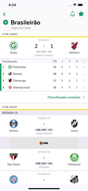 Placar UOL - Brasileirão 2019(圖4)-速報App