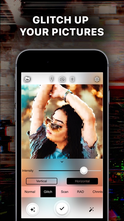 Glitch video and 90s effect.s