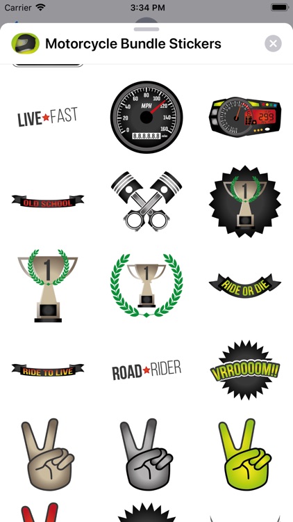 Motorcycle Bundle Stickers screenshot-3