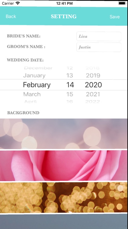 My Wedding - Share & Countdown