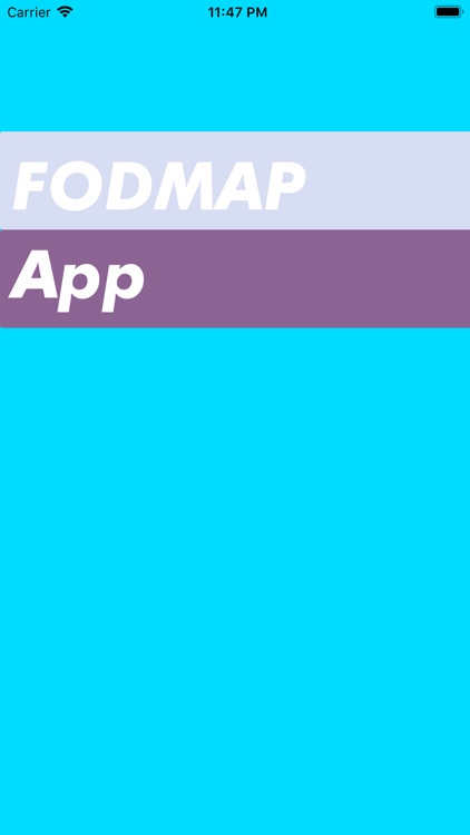 The Low FODMAP App