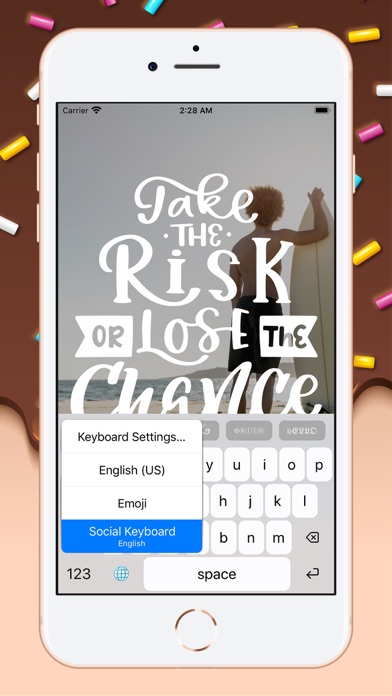 Social Keyboard + Font screenshot 3
