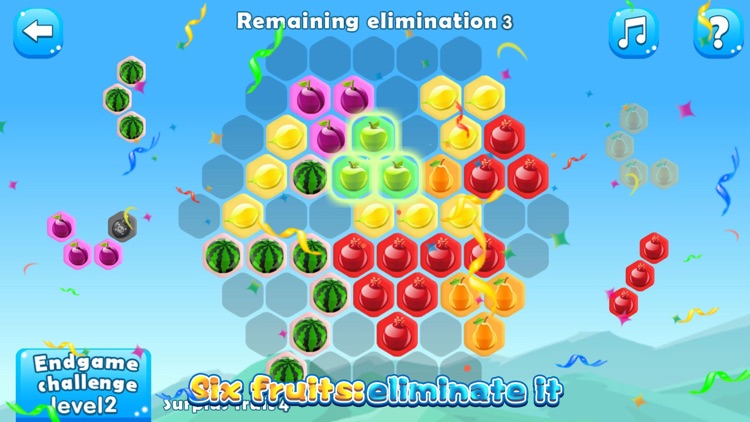 Six fruits: eliminate it