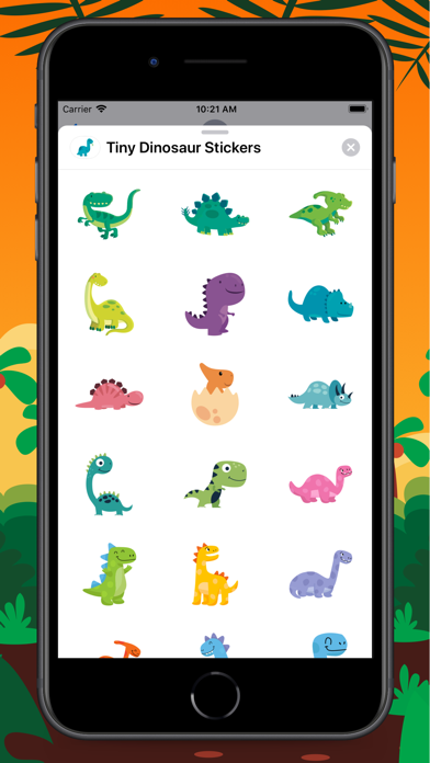 Tiny Dinosaur Stickers screenshot 2