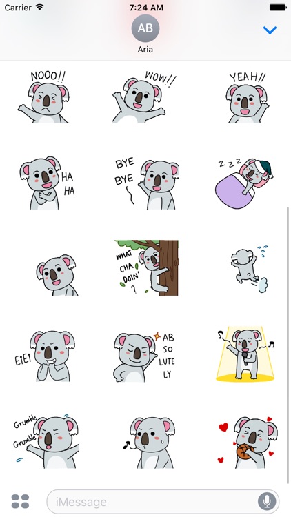Animated Playful Koala Sticker