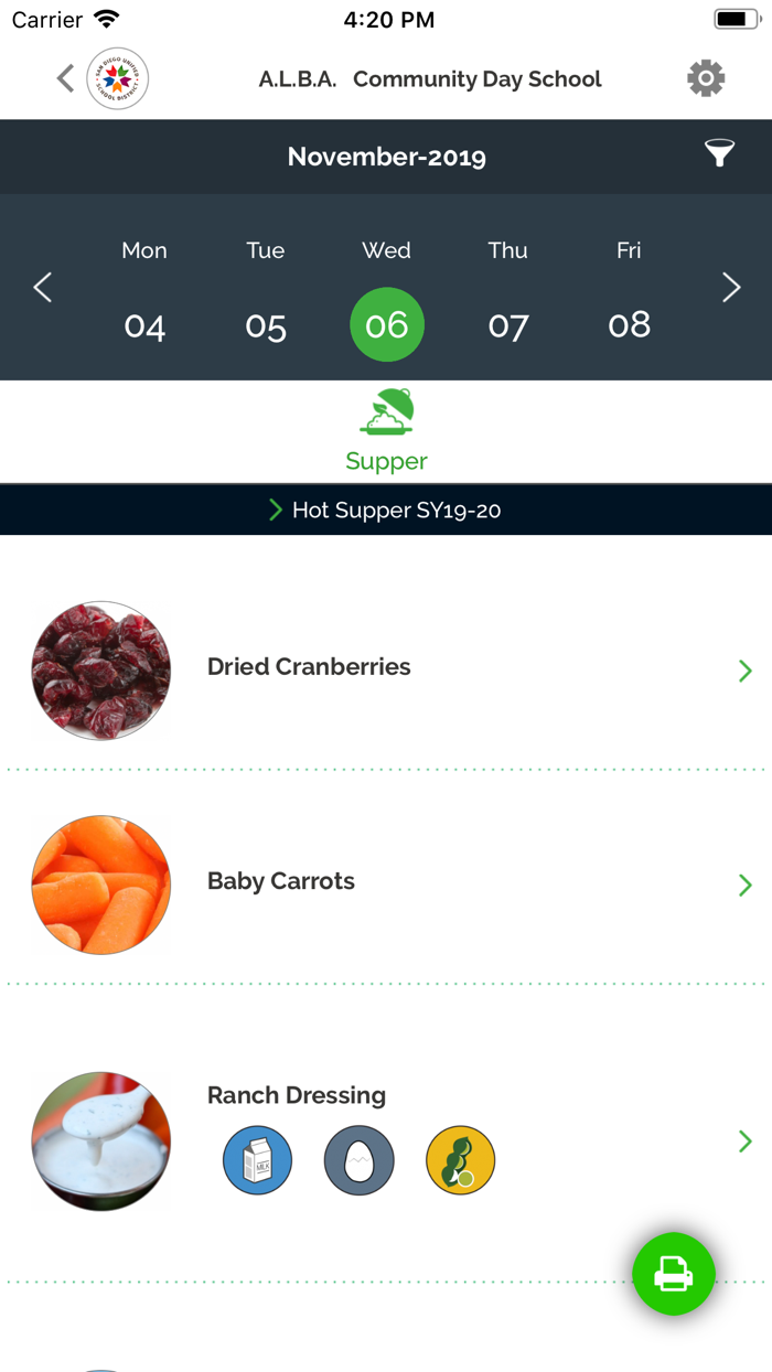 YumYummi Digital School Menus