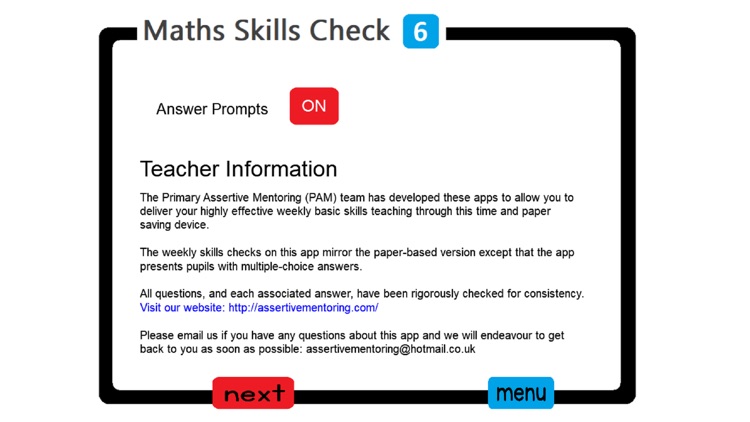 PAM Maths Skills Check 6 screenshot-7