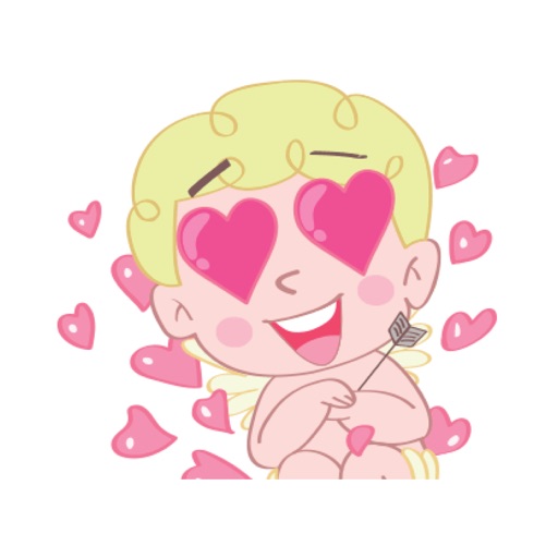 Cute Cupid sticker icon