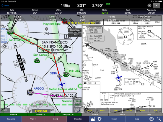 WingX Pro7 - Aviation Moving Map, Charts, and Weather screenshot