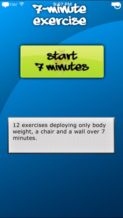 Seven Minutes Exercise