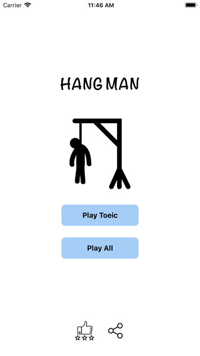 English vocabulary or Hangman screenshot 2