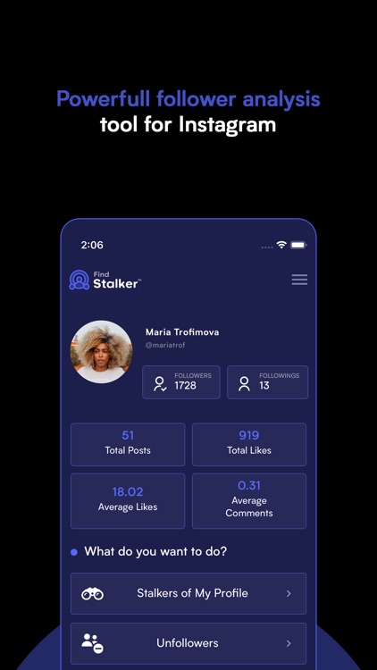 FindStalker - Analytics for Ig