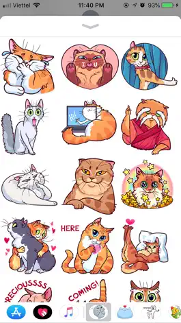 Game screenshot Cat Pretty Emoji Stickers mod apk