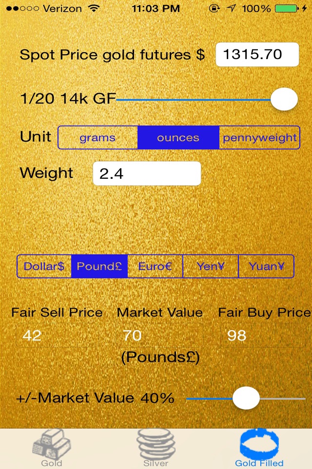 Gold Silver Pricer screenshot 2