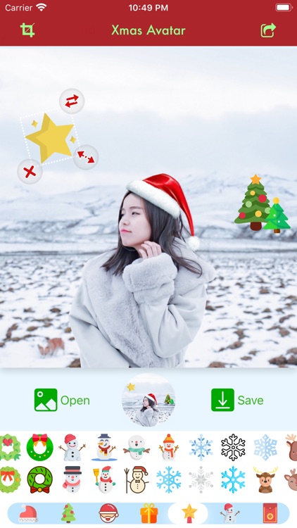 Xmas Avatar: Add Santa Hat