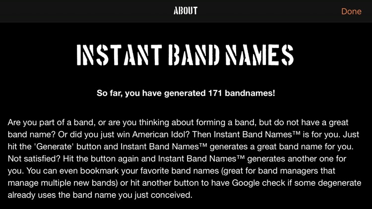 Instant Band Names