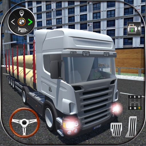 Real Truck Cargo Transport 3D Icon