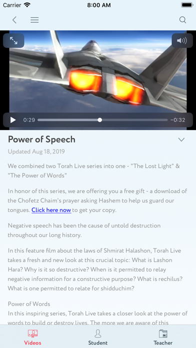 Torah Live - Torah Videos screenshot 3