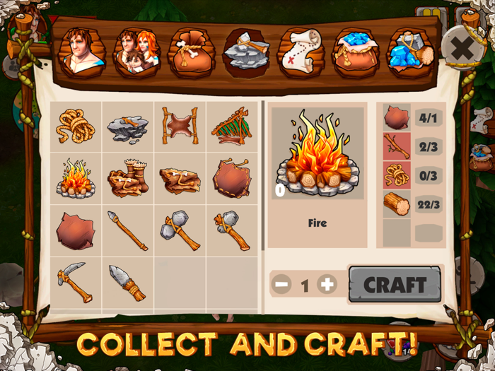 Caveman Island Survival Sim 3D