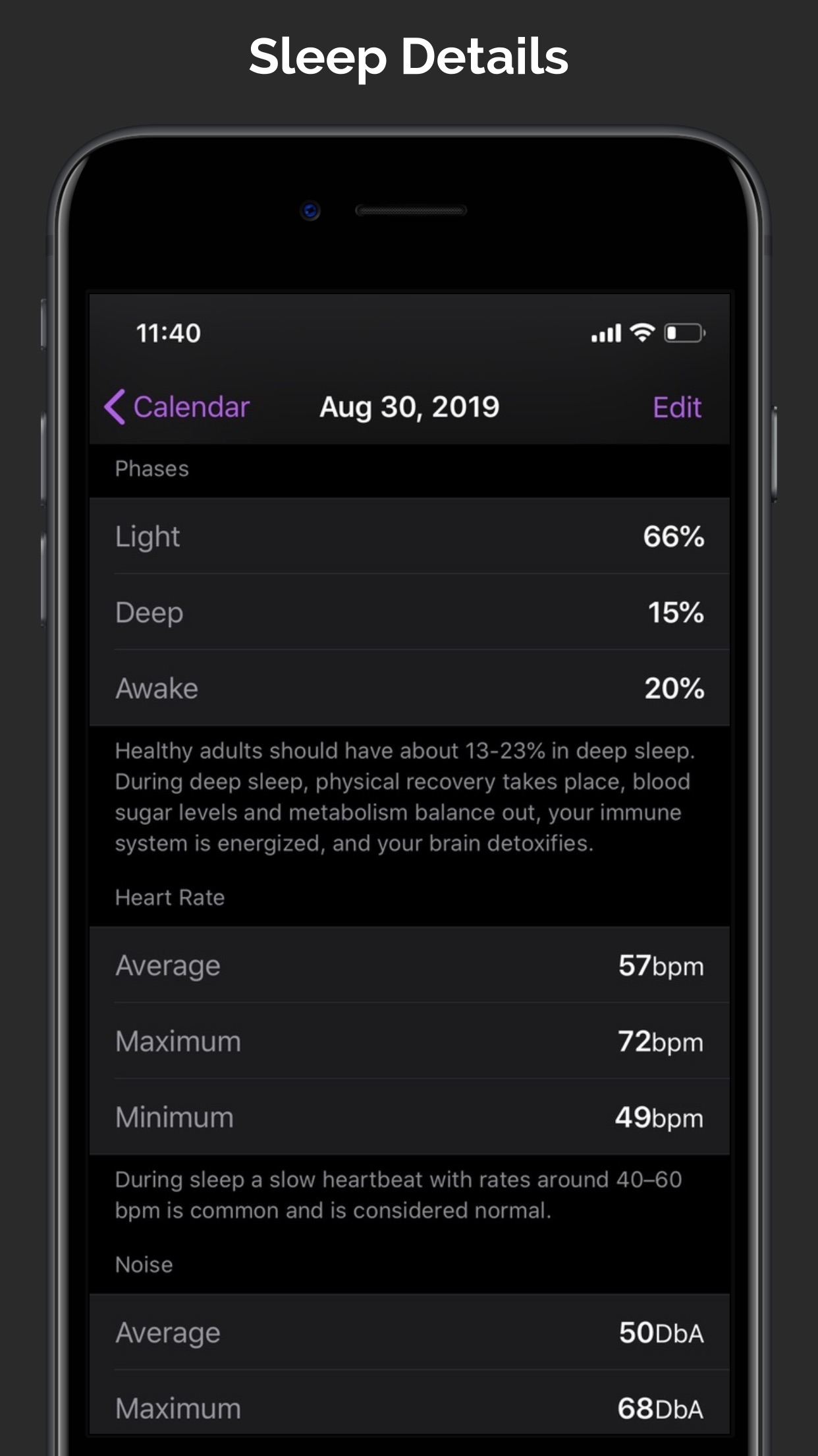 Screenshot do app NapBot - Auto Sleep Tracker